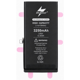 Batteria per Apple iPhone 12 / 12 Pro, Di-Power 3250 mAh (capacità aumentata)