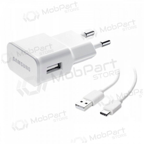 Caricatore originale Samsung EP-TA200NWE 15W + Type-C cavo bianca