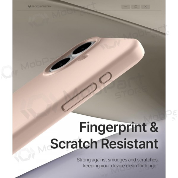 Custodia Mercury Pure Magsafe Silicon Case Apple iPhone 17 sabbia rosa