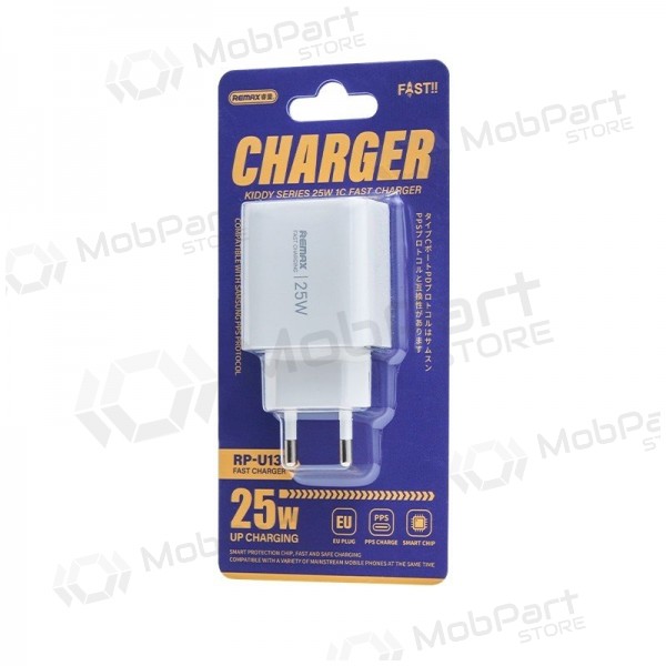 Caricabatterie per telefono Remax RP-U137 25 W USB-C bianco