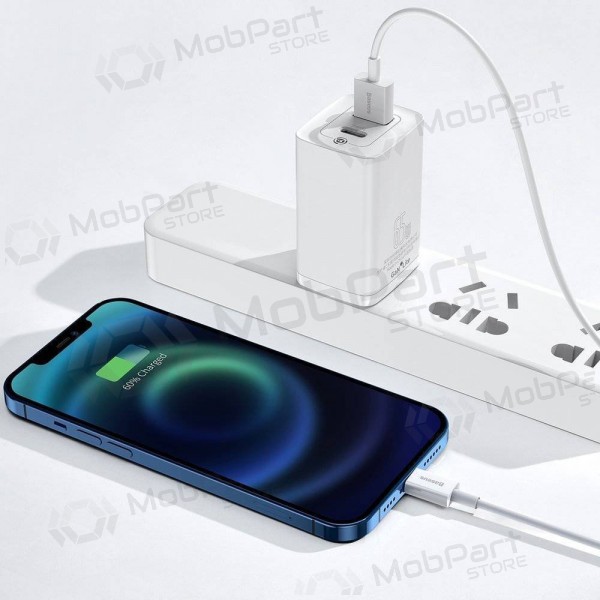 USB cavo Baseus Superior Lightning 2.4A 0.25m (bianca) CALYS-02