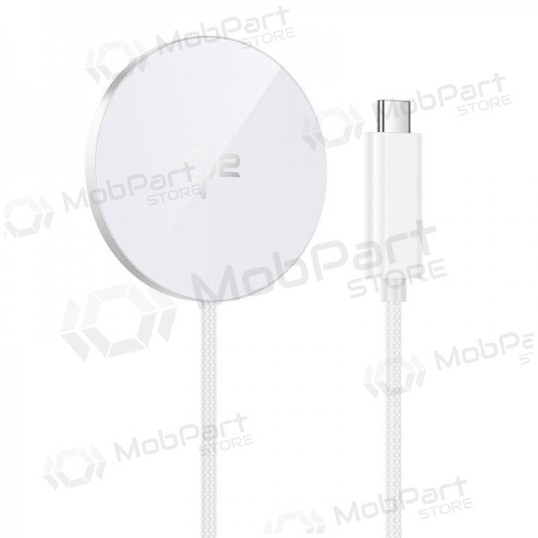 Caricabatterie wireless Hoco CW63 15 W Qi2 bianco