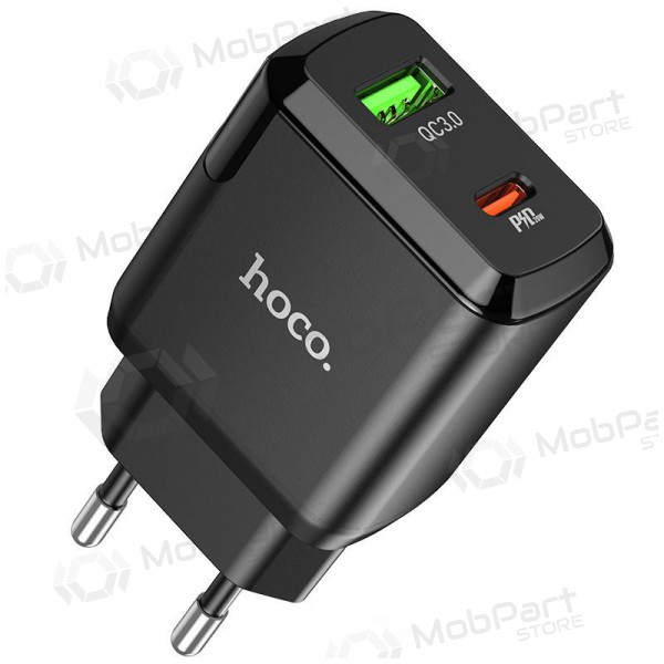 Caricatore Hoco N5 USB Quick Charge 3.0 + PD 20W (3.1A) (nero)