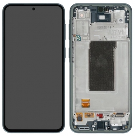 Schermo Samsung Galaxy A37 5G (grigio-verde) (con cornice) (originale)
