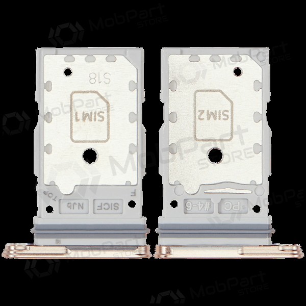 Samsung Galaxy S25, S25+ Vassoio Porta SIM Dual SIM (rosa / oro) (originale)