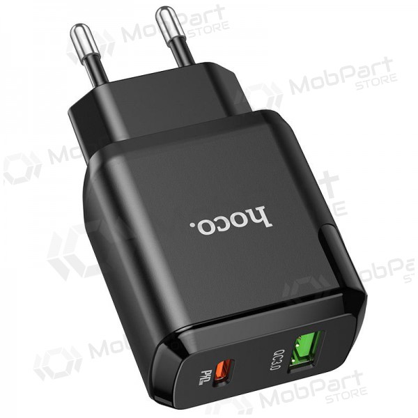 Caricatore Hoco N5 USB Quick Charge 3.0 + PD 20W (3.1A) (nero)