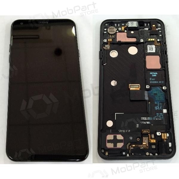 LG Q7 / Q7+ LMQ610 / Q610MA / Q610TA schermo / display (viola) (con una cornice) (service pack) (originale)