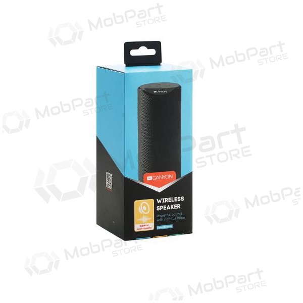 Altoparlante portatile Bluetooth CANYON CNS-CBTSP5 (MicroSD, AUX, BT V5.0, 1200mAh) (nero)