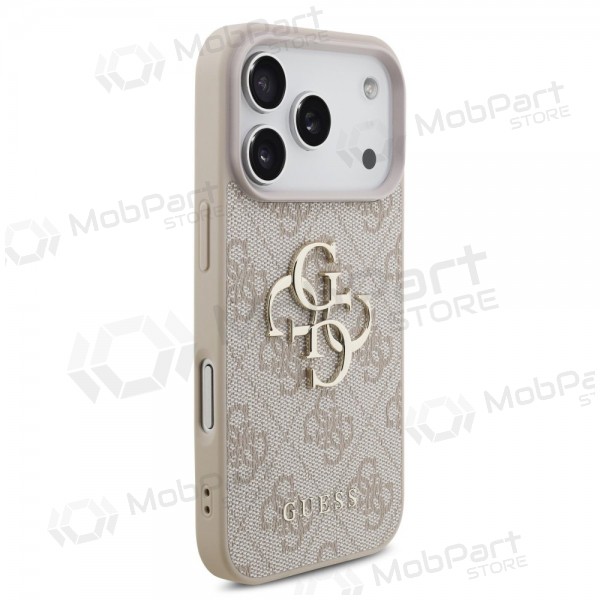 Custodia per Apple iPhone 17 Pro - Guess PU 4G Metal Logo (rosa)