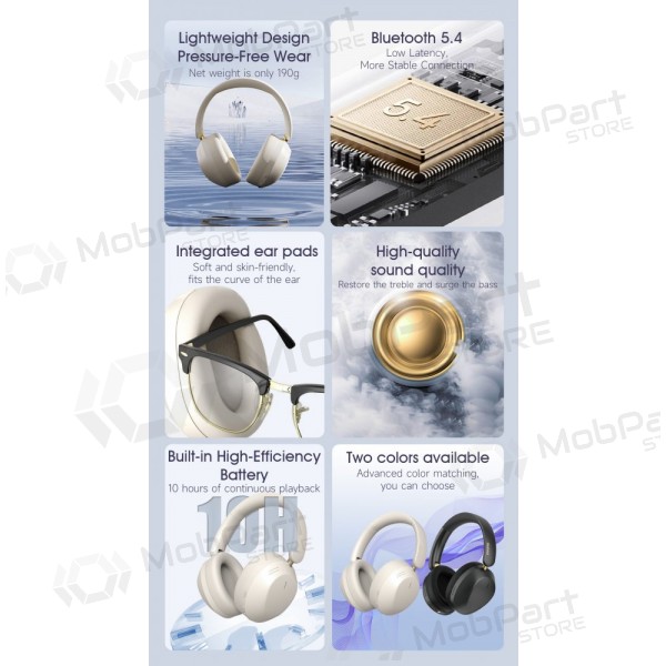 Cuffie wireless con microfono Dudao X22Max Bluetooth nere