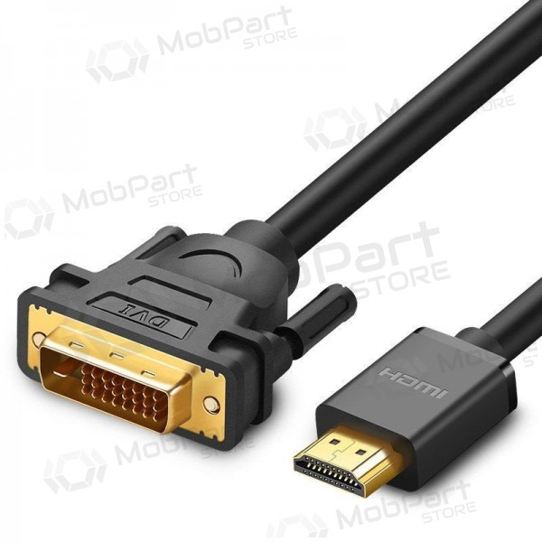 Cavo HDMI Ugreen HD106 HDMI a DVI 24+1 1.5 m bidirezionale nero