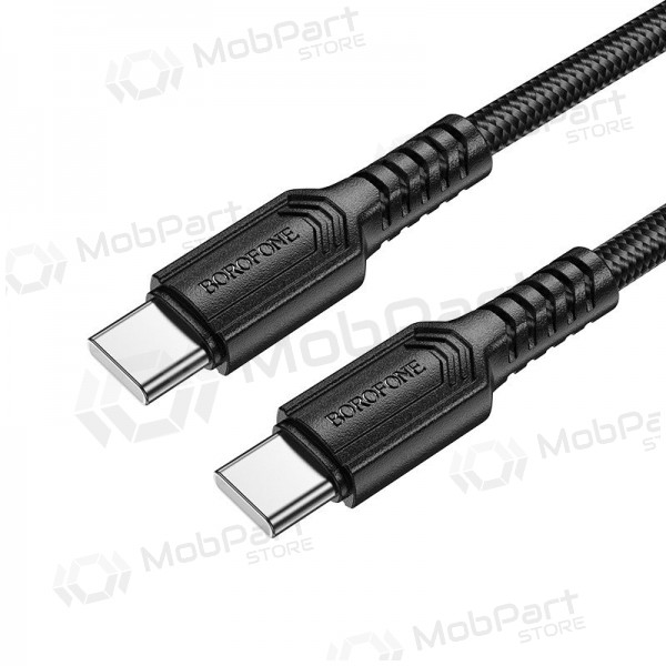 Cavo USB-C Borofone BX116 da USB-C a USB-C 1 m 60 W nero