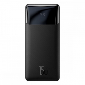 Batteria esterna Power Bank Baseus Bipow Type-C PD+2xQuick Charge 3.0 15W 10000mAh nero PPBD050001