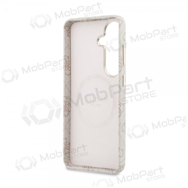 Custodia Samsung Galaxy S26 - Guess PU 4G Script Metal Logo Magnetic (rosa)