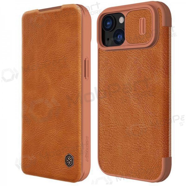 Custodia per Apple iPhone 14 - Nillkin Leather (marrone)
