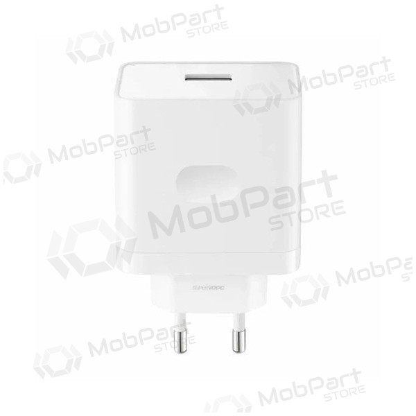 Caricabatterie per telefono Realme SuperVOOC 80 W USB-A bianco