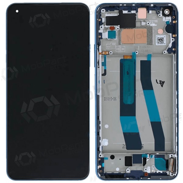 Xiaomi 11 Lite 5G NE schermo / display (blu) (con una cornice) (originale)