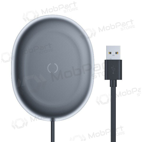 senza fili caricatore Baseus Jelly 15W (supports QI standard) (nero)