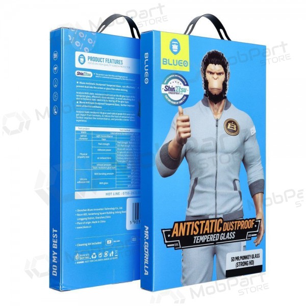 Samsung Galaxy S24 vetro protettivo - 5D Mr. Monkey Glass (Strong Lite)