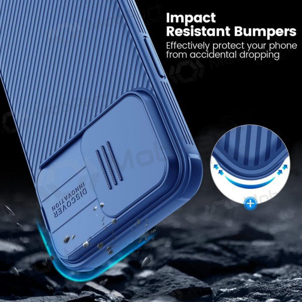 Apple iPhone 15 Pro custodia „Nillkin CamShield Pro“ (blu)