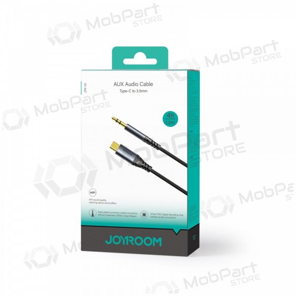 Audio cavo Joyroom SY-A07 USB-C to 3,5mm 1.2m nero