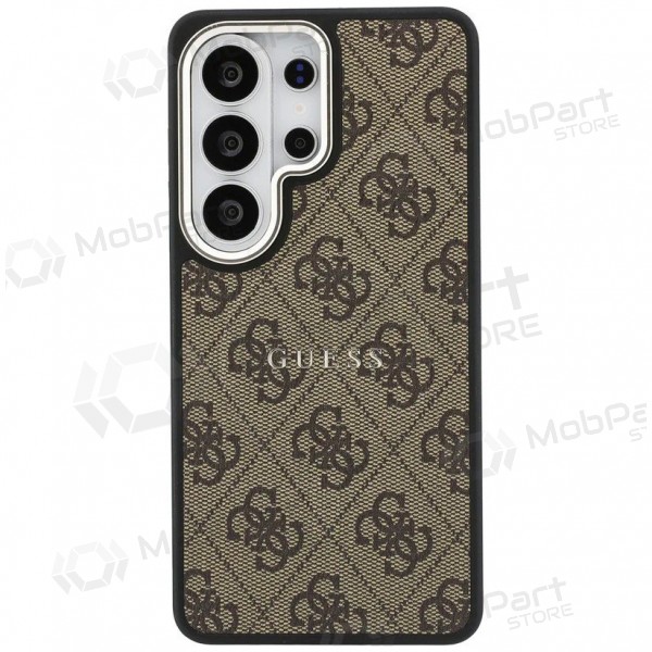 Custodia per Samsung Galaxy S26 Ultra - Guess PU Leather 4G Gold Frame Magnetic (marrone)