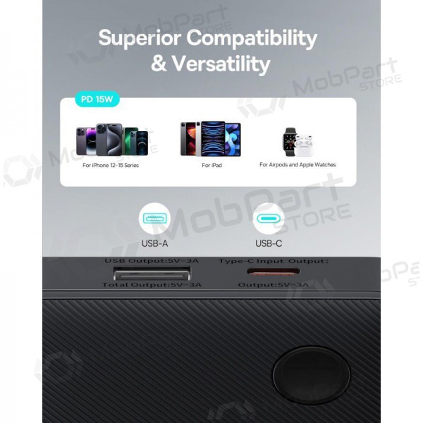 Batteria esterna Power Bank Baseus Airpow Lite 15W 10000mAh nero P10067500123-00 Batteria esterna Power Bank Baseus Airpow Lite 15W 10000mAh nero P10067500123-00