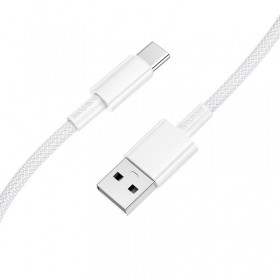 Cavo USB-C Borofone BX117 da USB-A a USB-C 1 m bianco.