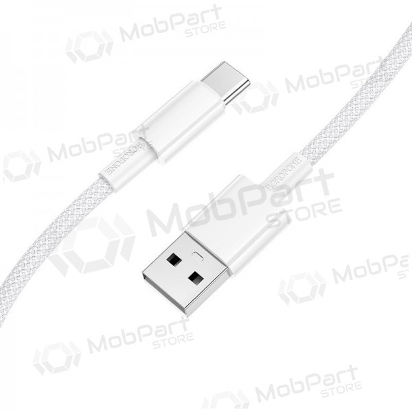 Cavo USB-C Borofone BX117 da USB-A a USB-C 1 m bianco.