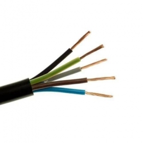 Cavo flessibile Elpar H05RR-F 5x2.5 mm² in rame e gomma 300/500V.
