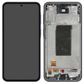 Schermo Samsung Galaxy A37 5G (grigio scuro) (con cornice) (originale)
