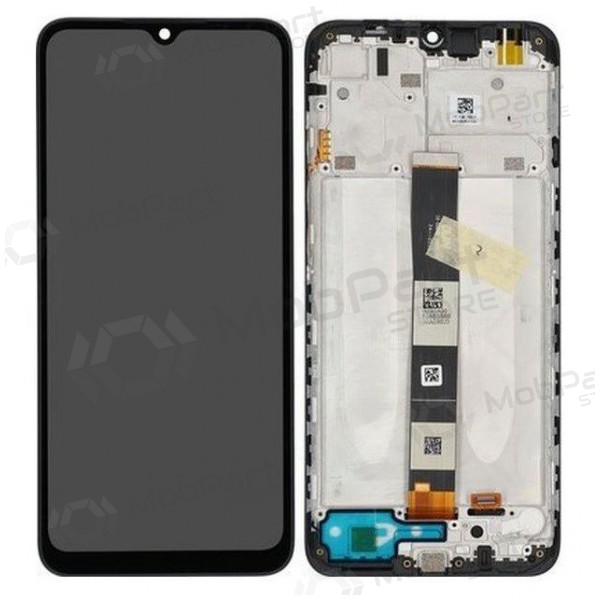 Xiaomi Redmi 9AT schermo / display (nero) (con una cornice) (service pack) (originale)