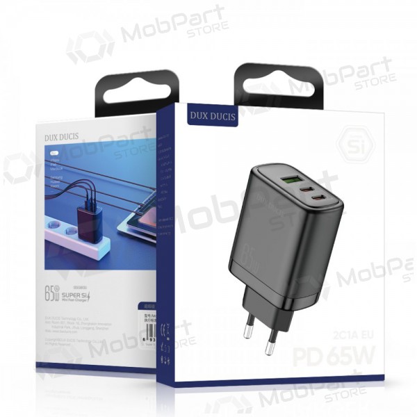 Caricatore Dux Ducis C110 2xPD + Quick Charge 3.0 (nero)