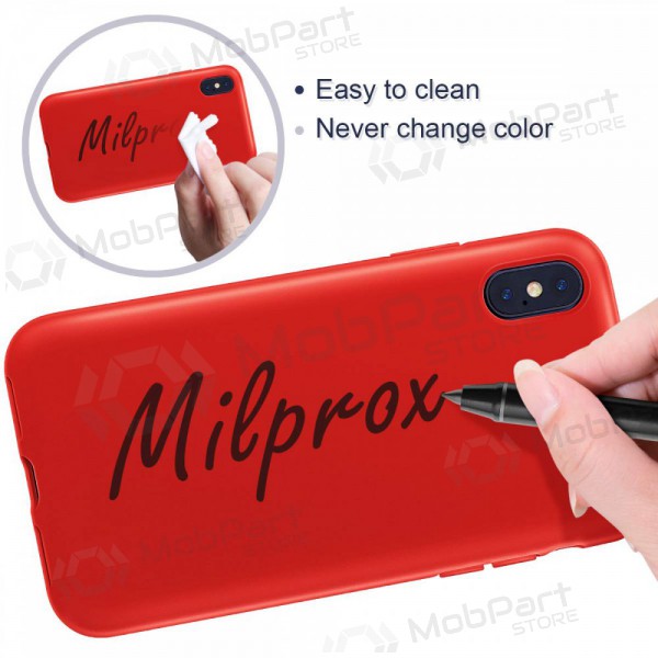 Custodia per Apple iPhone 13 - Liquid Silicone - 1.5mm (rosso)