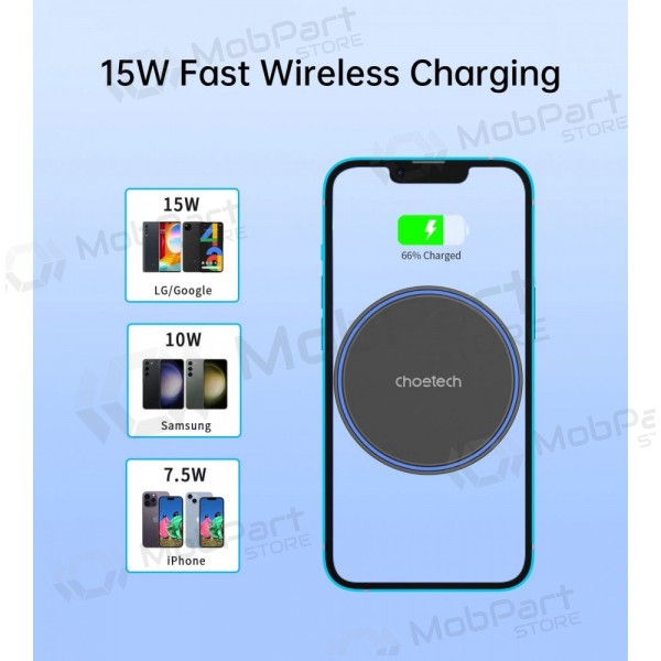 Automobilinis laikiklis-caricatore Choetech T205-F MagSafe 15W nero