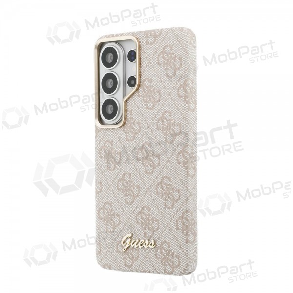 Custodia per Samsung Galaxy S26 Ultra - Guess PU 4G Script Metal Logo Magnetic (rosa)