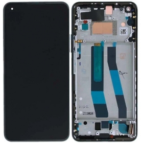Xiaomi 11 Lite 5G NE schermo / display (nero) (con una cornice) (originale)