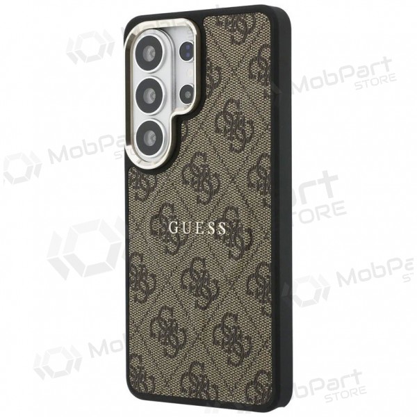 Custodia per Samsung Galaxy S26 Ultra - Guess PU Leather 4G Gold Frame Magnetic (marrone)