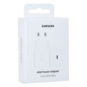 Caricabatterie per telefono Samsung EP-T4511NWEGEU 45 W USB-C bianco