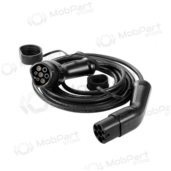 Elektromobilio cavo di ricarica Type 2 - Type 2, 32A, 7.2kW, 1-fazė, 5m