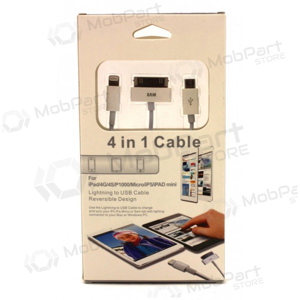 Adattatore di ricarica USB 4in1 (microUSB-TAB-5G)