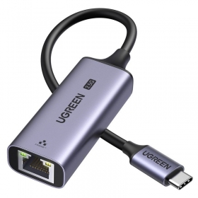Adattatore USB-C Ugreen CM648 USB-C a RJ45 grigio