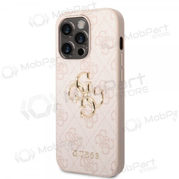 Custodia per Apple iPhone 14 Pro Max - Guess PU 4G Metal Logo (rosa)