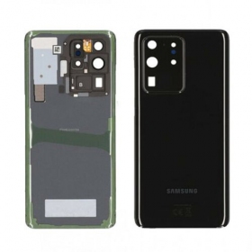 Samsung G988 Galaxy S20 Ultra coperchio batteria posteriore nero (Cosmic Black) (usato grade A, originale)