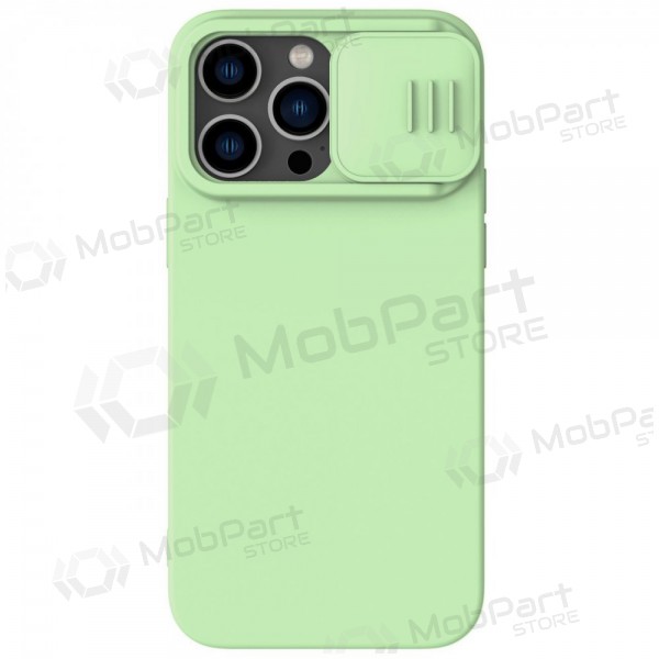 Custodia per Apple iPhone 14 - Nillkin Silicone (verde chiaro)