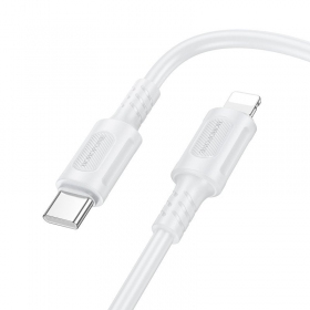Cavo Lightning Borofone BX111 da USB-C a Lightning 1 m PD 27 W bianco