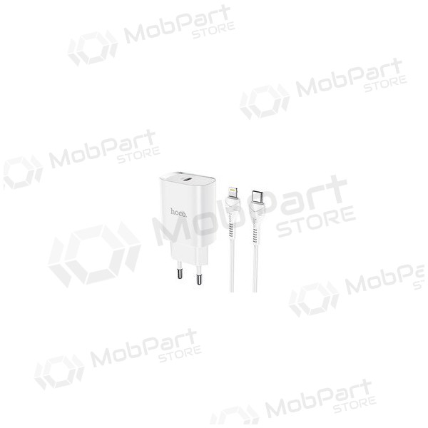 Caricatore Hoco N14 Smart Charging PD20W Type-C to Lightning (bianca)