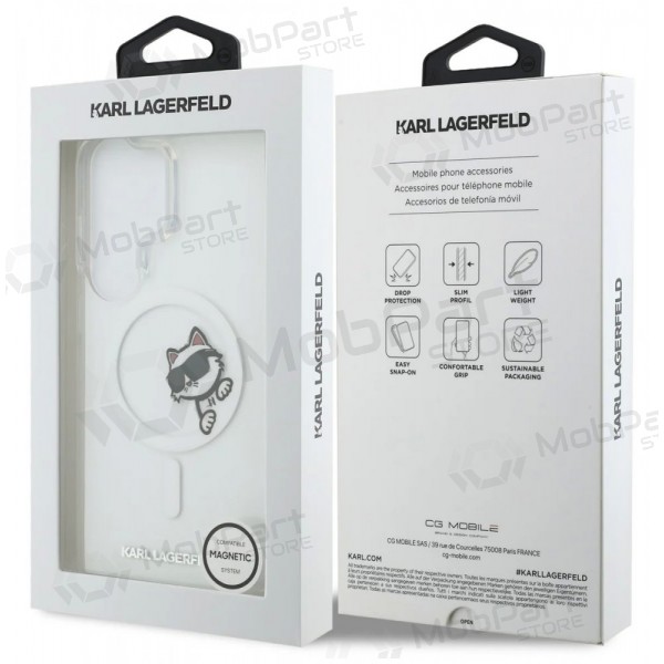 Custodia Samsung Galaxy S26 Ultra - Karl Lagerfeld IML Choupette Peekaboo Logo Magnetic (trasparente)