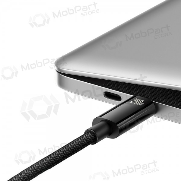 Cavo USB-C Baseus Tungsten CAWJ040001 da USB-C a USB-C 1 m 240 W nero.