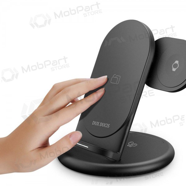 Caricatore senza fili Dux Ducis C7 3in1 Phone, Apple Watch, Airpods 15W (nero)